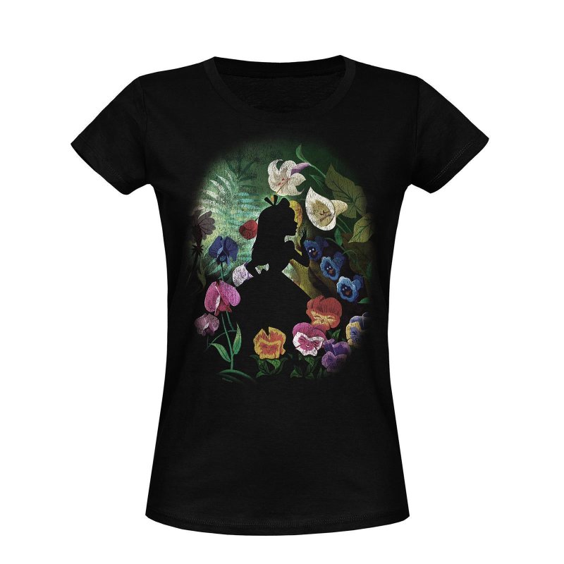 ALICE IM WUNDERLAND Black Flower Shirt female black