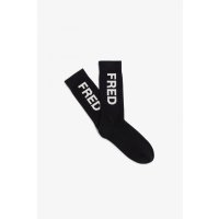 FRED PERRY Branded Rib Socks black