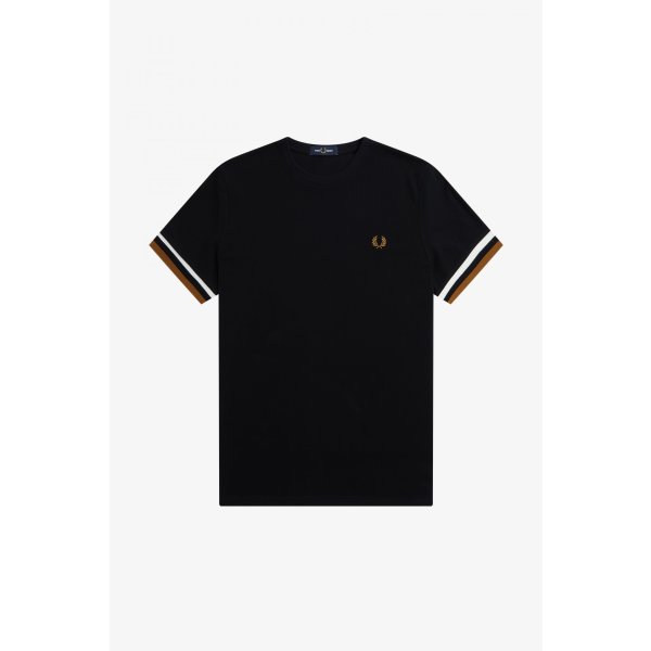 FRED PERRY Bold Tipped Pique T-Shirt black