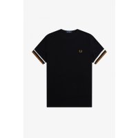 FRED PERRY Bold Tipped Pique T-Shirt black
