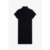 FRED PERRY Amy Tipped Pique Dress black