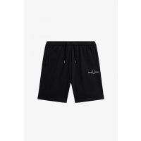 FRED PERRY Embroidered Sweat Short black