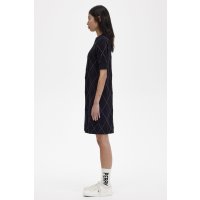 FRED PERRY Argyle Knitted Dress black