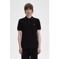 FRED PERRY Twin Tipped Polo Shirt black/snow white/warm...