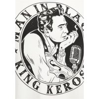 KING KEROSIN T-Shirt Man in Black white