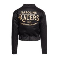 QUEEN KEROSIN Gabardine Jacket Gasoline Racer 55 black