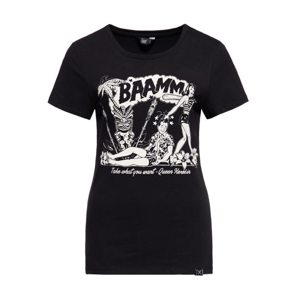 QUEEN KEROSIN T- Shirt Baamm black