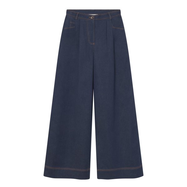 MADEMOISELLE Rebel Journey GOTS Palazzo Trousers raw blue