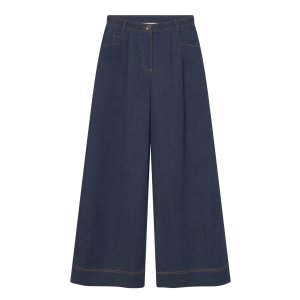 MADEMOISELLE Rebel Journey GOTS Palazzo Trousers raw blue