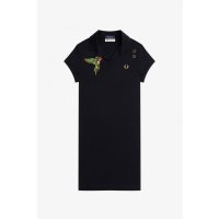 FRED PERRY Amy Embroidered Pique Dress
