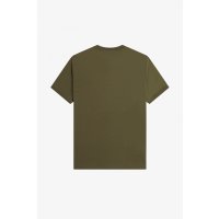 FRED PERRY Ringer T-Shirt uniform green