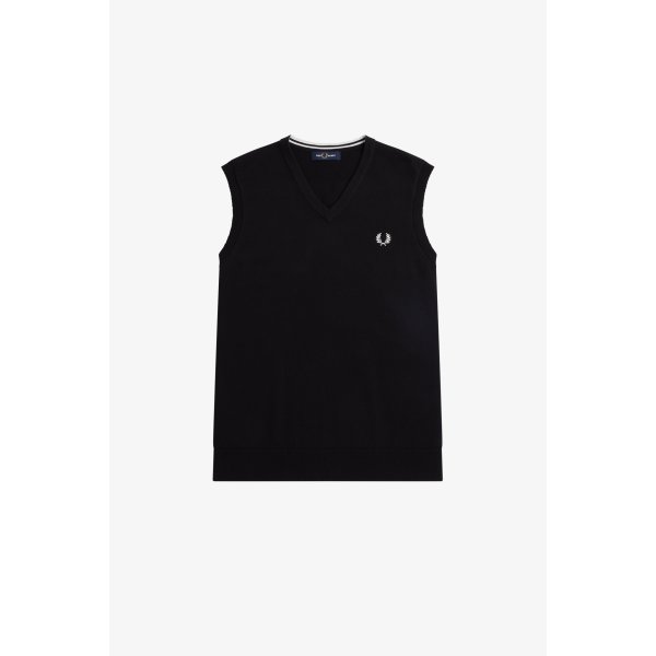 FRED PERRY Knitted Tank black