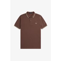 FRED PERRY Twin Tipped Polo Shirt carrington road brick/...