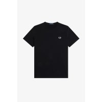 FRED PERRY Glitched Laurel Wreath Graphic T- Shirt black