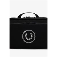 FRED PERRY Canvas Branded Crossbody black