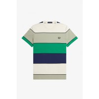 FRED PERRY Bold Stripe T-Shirt seagrass
