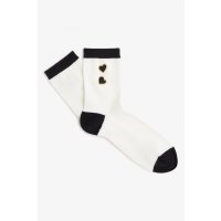 FRED PERRY AMY WINEHOUSE Heart Socks snow white