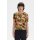 FRED PERRY AMY WINEHOUSE Palm Print Pique Shirt coral heat