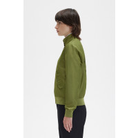 FRED PERRY AMY WINEHOUSE Printed Lining Zip-Through Jacket parka green