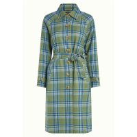 KING LOUIE Lizzie Coat Nomad Check jade green