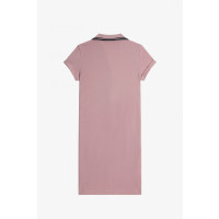 FRED PERRY AMY WINEHOUSE Hemdkleid aus Piqué mit Knopfleiste dusty rose pink