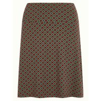 KING LOUIE Border Skirt Dusty cabernet red