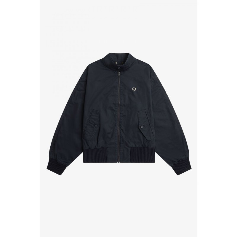 FRED PERRY Batwing Zip-Through Jacket navy