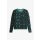 FRED PERRY AMY WINEHOUSE Snake Print Cardigan deep mint