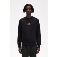 FRED PERRY Embroidered Sweatshirt black