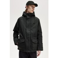 FRED PERRY Short Snorkel Parka night green