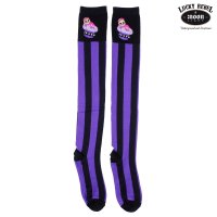 FUNTASIE COLLECTION Over-knee Socken Skull black/purple