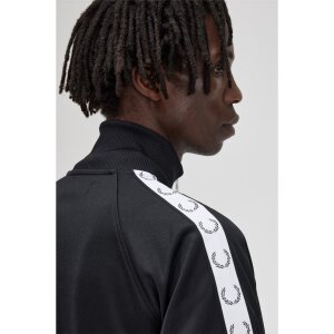 FRED PERRY Taped Track Jacket black