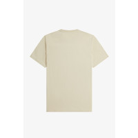 FRED PERRY Laurel Wreath Graphic T-Shirt oatmeal