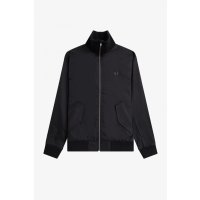 FRED PERRY Knitted Rib Tennis Bomber black