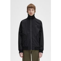 FRED PERRY Knitted Rib Tennis Bomber black