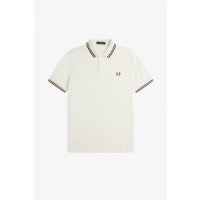 FRED PERRY Twin Tipped Poloshirt ecru / french navy /...