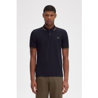 FRED PERRY Twin Tipped Poloshirt navy / nut flake / field...