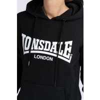LONSDALE Flookburgh Womens Hooded Sweatshirt black
