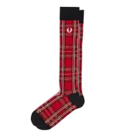 FRED PERRY Long Royal Stewart Tartan Socken red