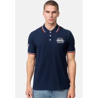 LONSDALE Moyne Polo Shirt navy / red /white