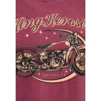 KING KEROSIN T-Shirt Bobber burgund
