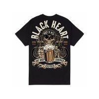 BLACK HEART Herren T-Shirt Beer Biker black
