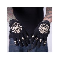 BLACK HEART Motorcycle Gloves W-Tec Starter black