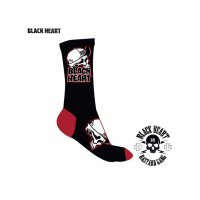 BLACK HEART Socken Cap Skull black/red