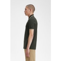 FRED PERRY Twin Tipped Poloshirt field green/ oatmeal