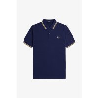 FRED PERRY Twin Tipped Poloshirt french navy/ ice cream