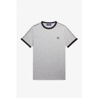 FRED PERRY Taped Ringer T-Shirt steel marl