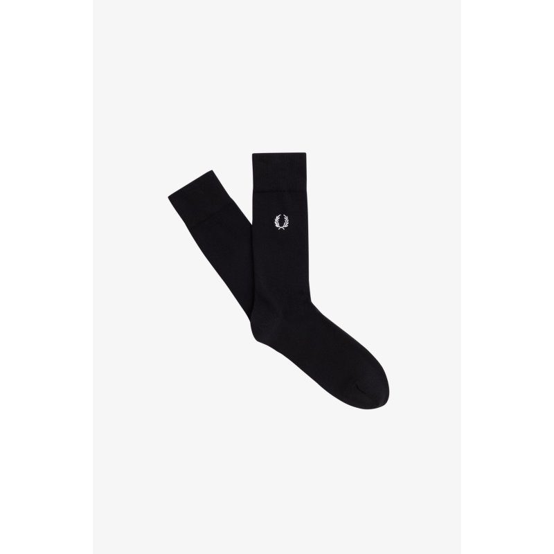 FRED PERRY Classic Laurel Wreath Sock black/ snow white