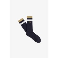 FRED PERRY Bold Tipped Towelling Sock navy/ warm stone