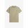 FRED PERRY Crew Neck T-Shirt warm grey/ brick